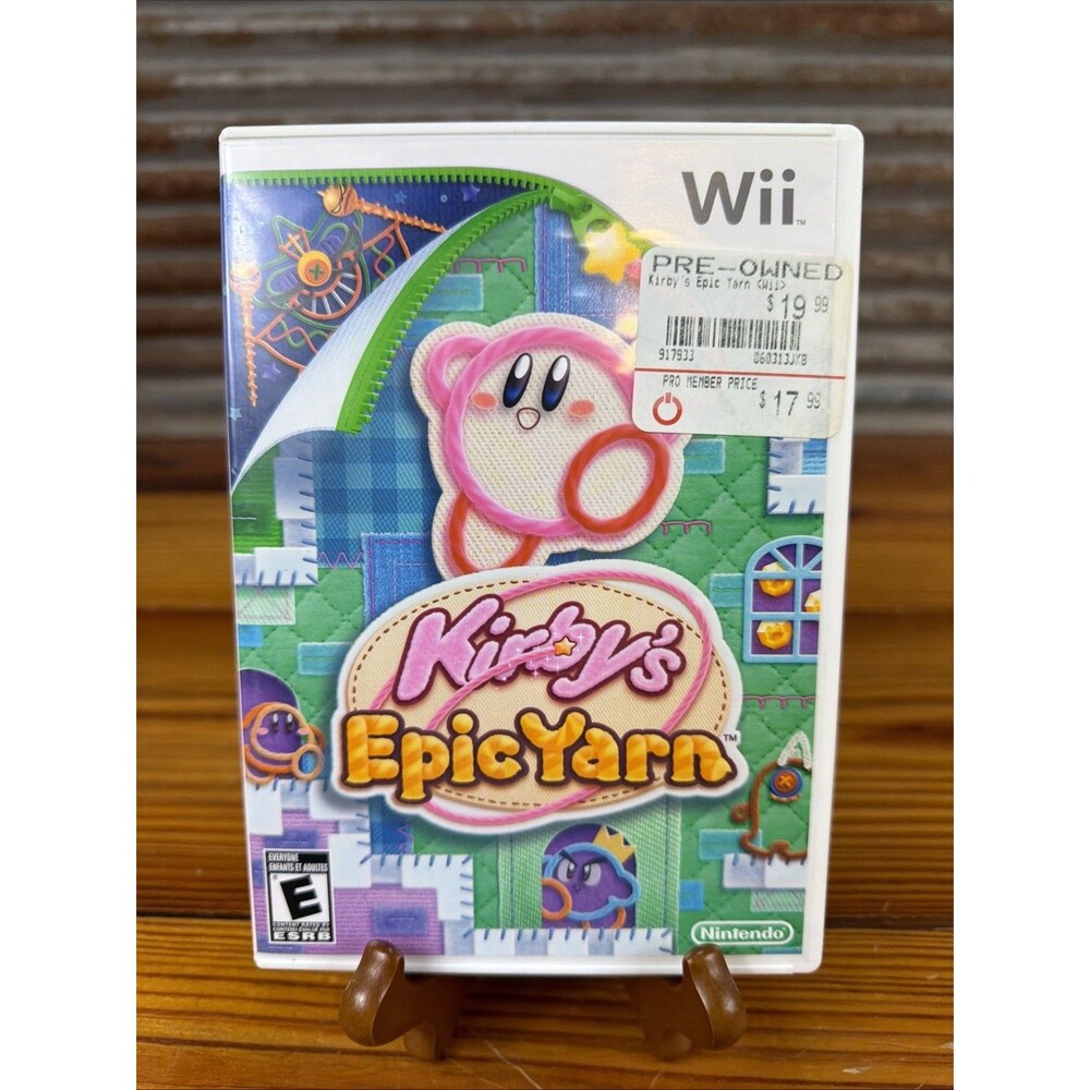 Kirby's Epic Yarn Nintendo Wii Complete MINT COND.